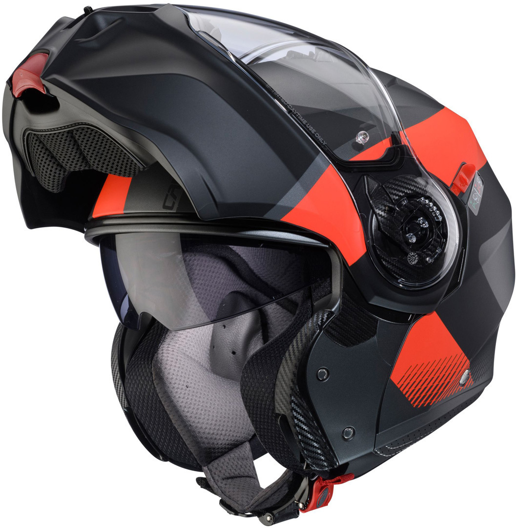 Caberg Duke Evo Indy Capacete Cinza fosco/vermelho S (55/56) Figura 5