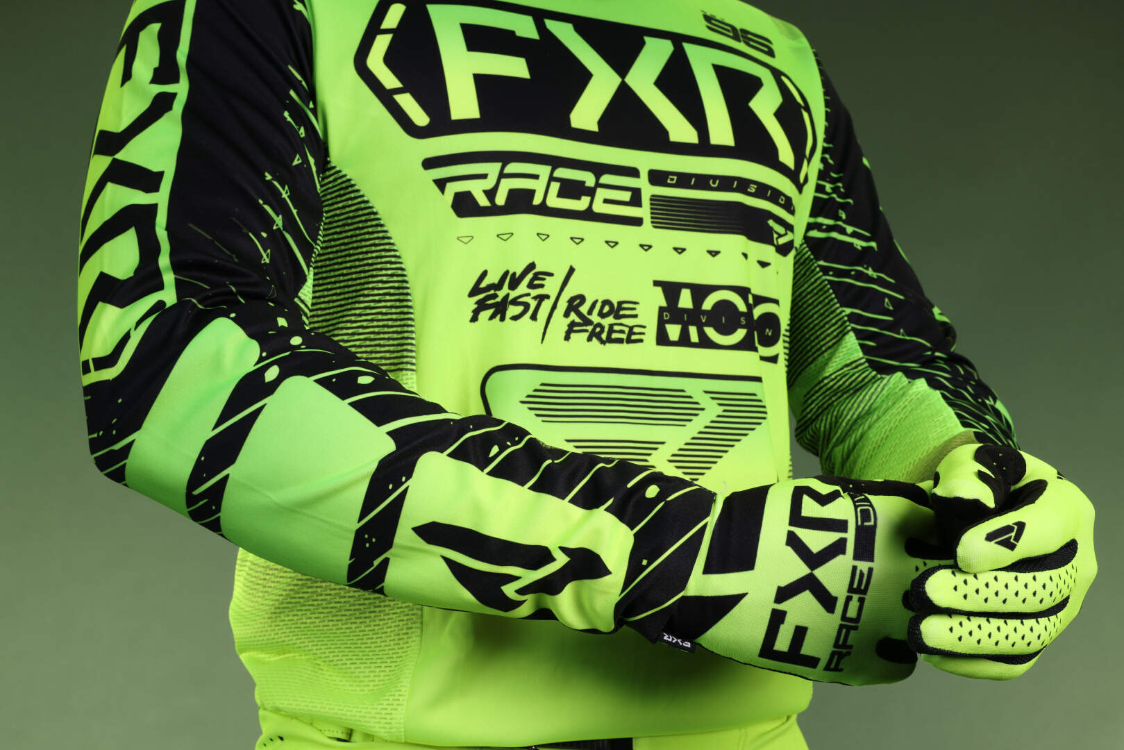 FXR Podium 2025 Motocross bukser Giftgrøn 36 Figur 4
