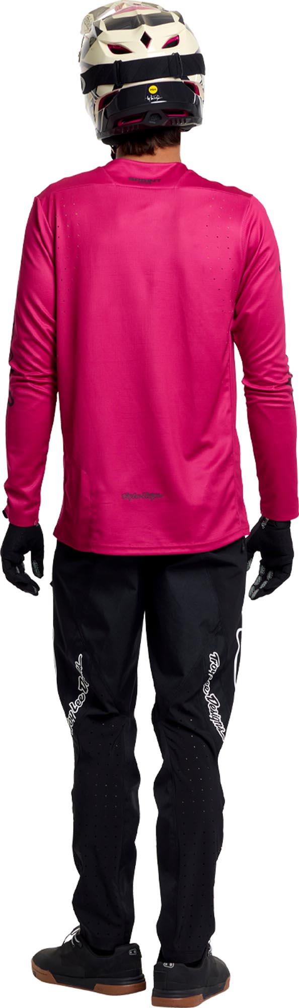 Troy Lee Designs Sprint Pro Mono Bicycle Jersey Fuchsia S Figure 14