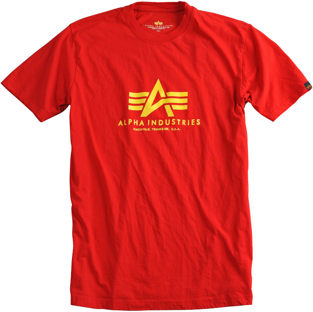 Alpha Industries Basic 티셔츠 빨간 L 그림 1