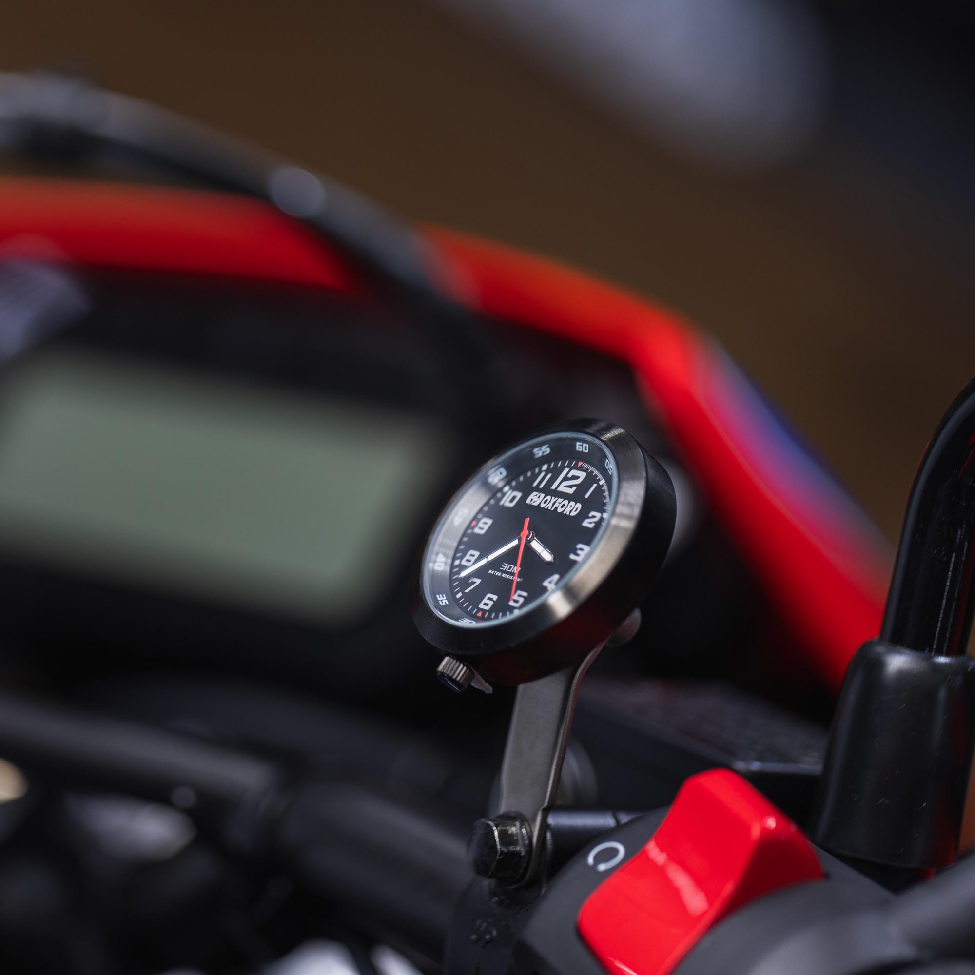 Oxford Analoge Motorcycle Clock black Figure 2