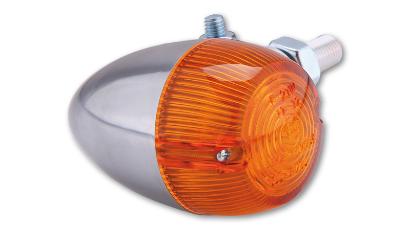 HIGHSIDER Smart Bullet Glödlampa Indikator Kropp Silver / Lins Orange (1st), Fram & Bak Figur 2