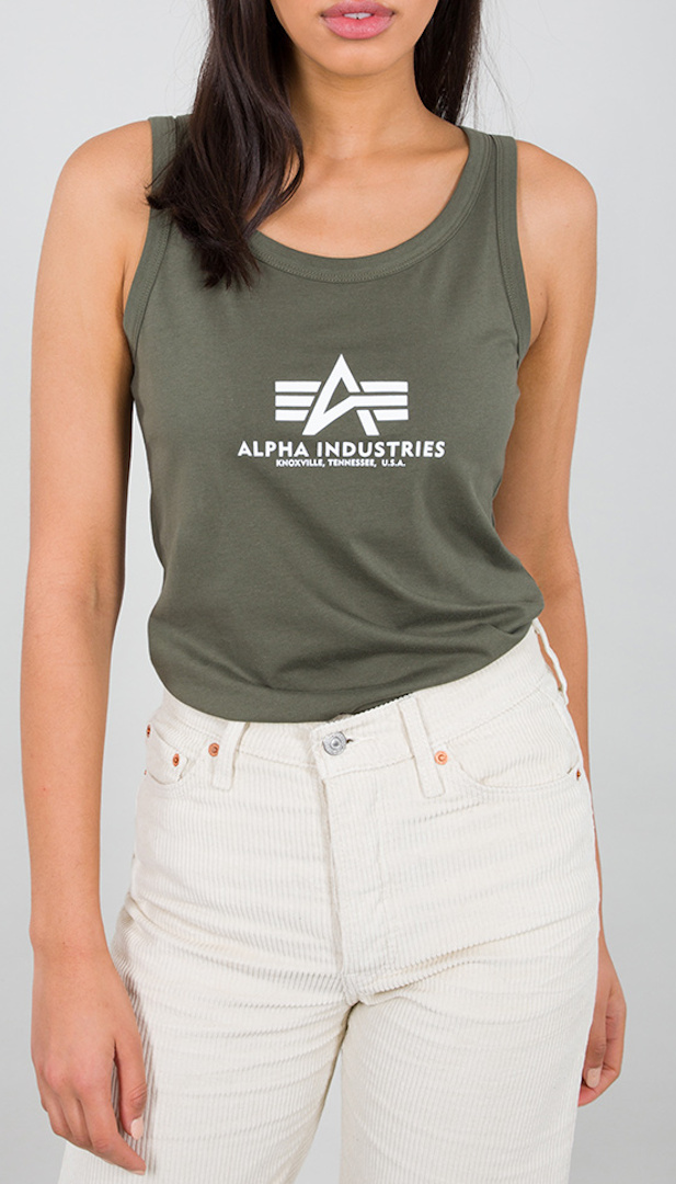Alpha Industries Basic Ladies Tank Top oliva S Figura 1