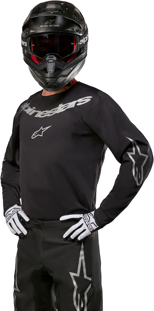Alpinestars Fluid Graphite Motocross Jersey M Abbildung 3