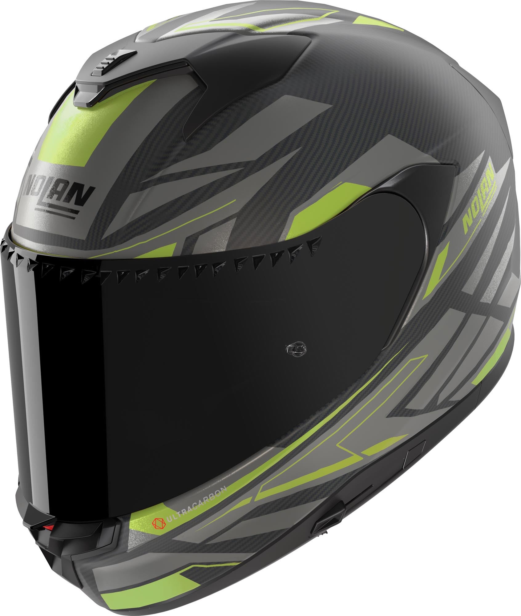 Nolan X-904 Ultra Carbon Rombo Helm grau/grün M (58) Abbildung 1