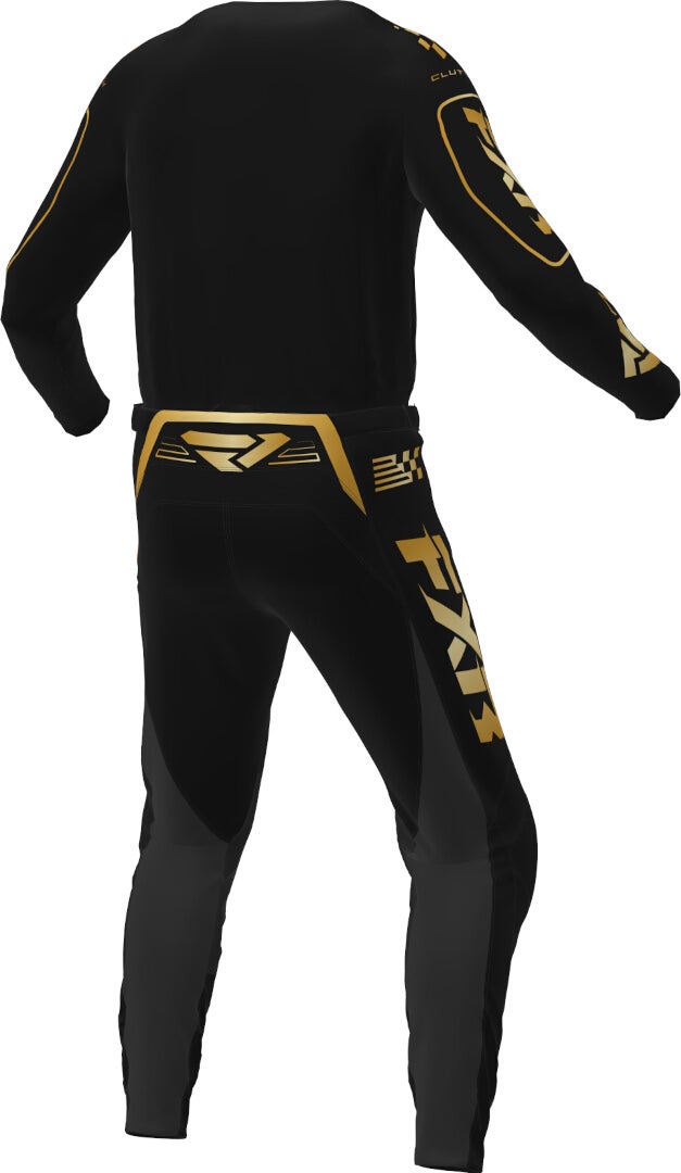 FXR Clutch 2025 Motocross trøje Sort/guld 4XL Figur 2