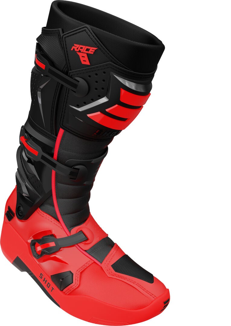 Shot Race 8 Motocross Boots black/red 43 Figure 3