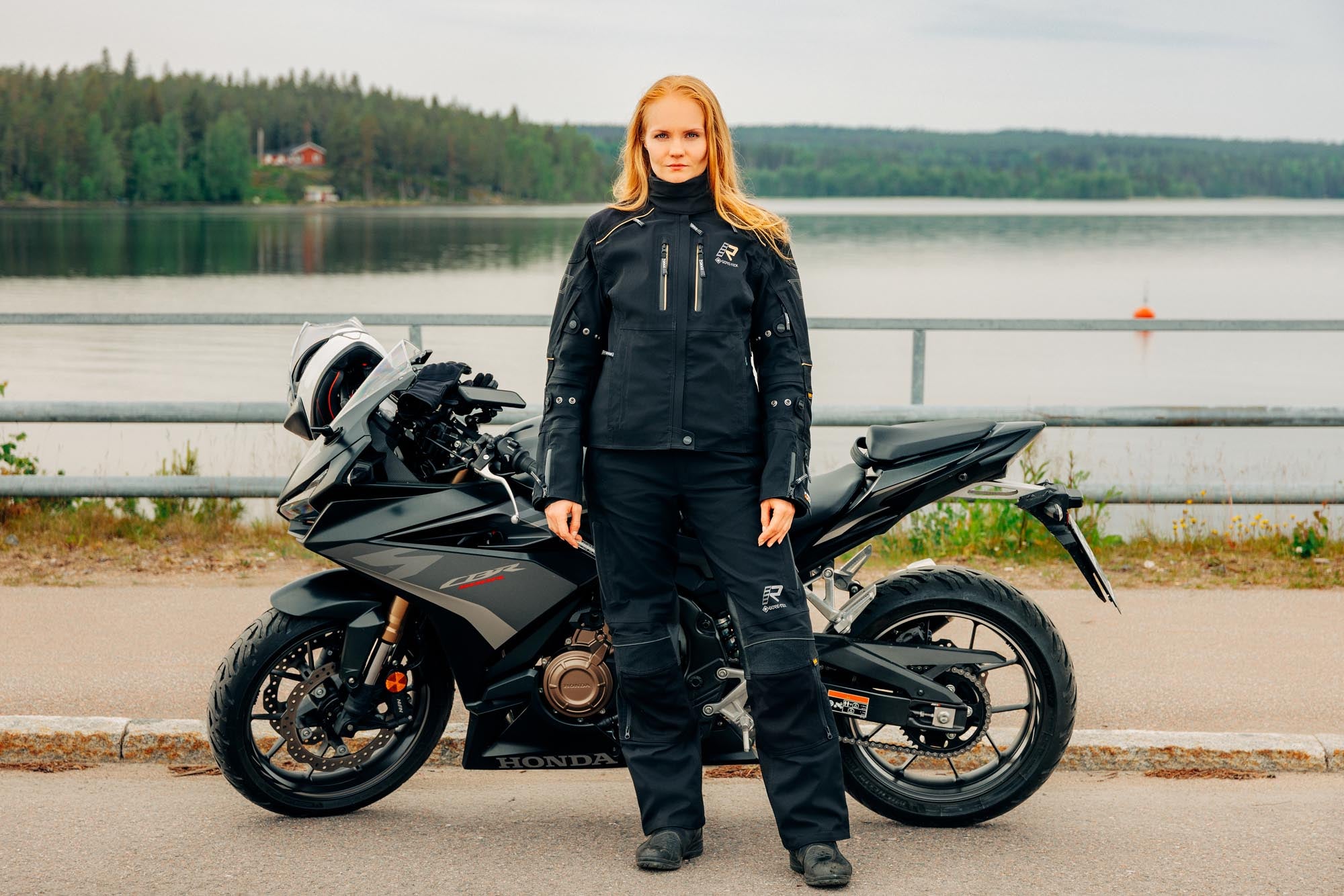 Rukka Flexorina wasserdichte Damen Motorrad Textiljacke schwarz/braun 42 Abbildung 17