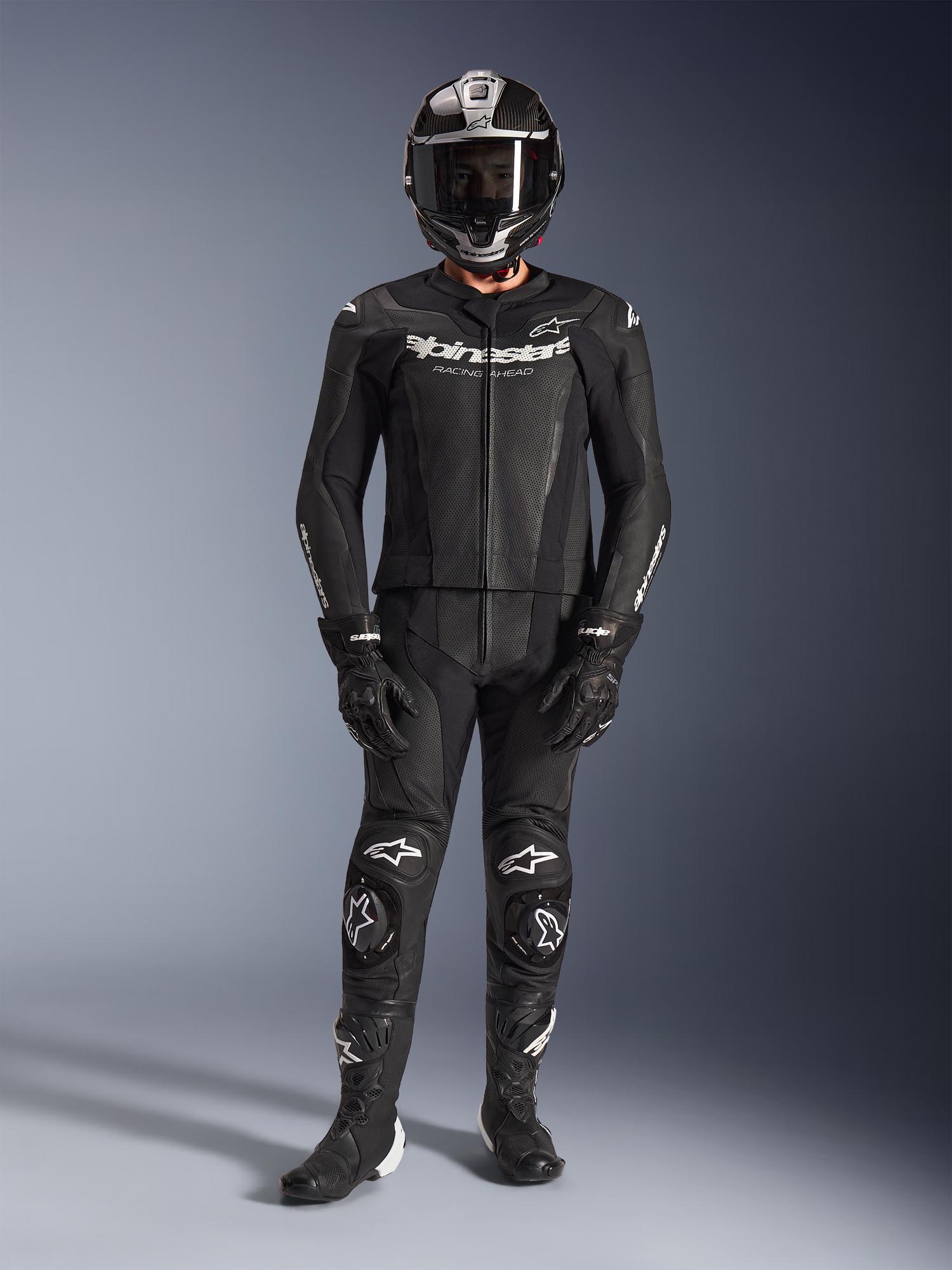 Alpinestars GP Force V2 Two Piece Motorcycle Leather Suit black 64 Figure 7