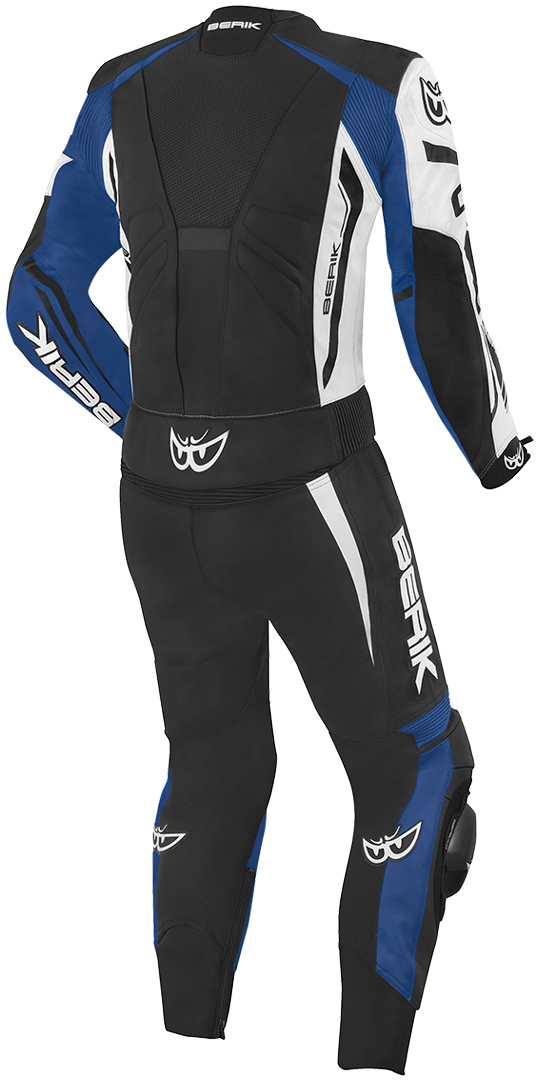 Berik Monza Two Piece Motorcycle Leather Suit black/white/blue 52 Figure 2