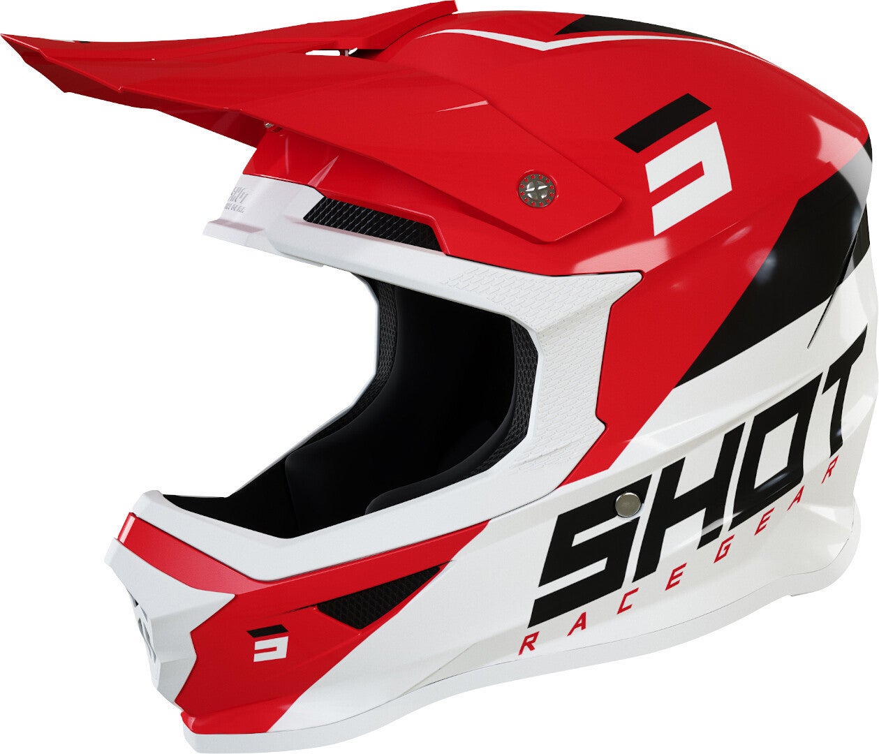 Shot Furious Chase Motorcross helm rood/wit S (55/56) Figuur 1