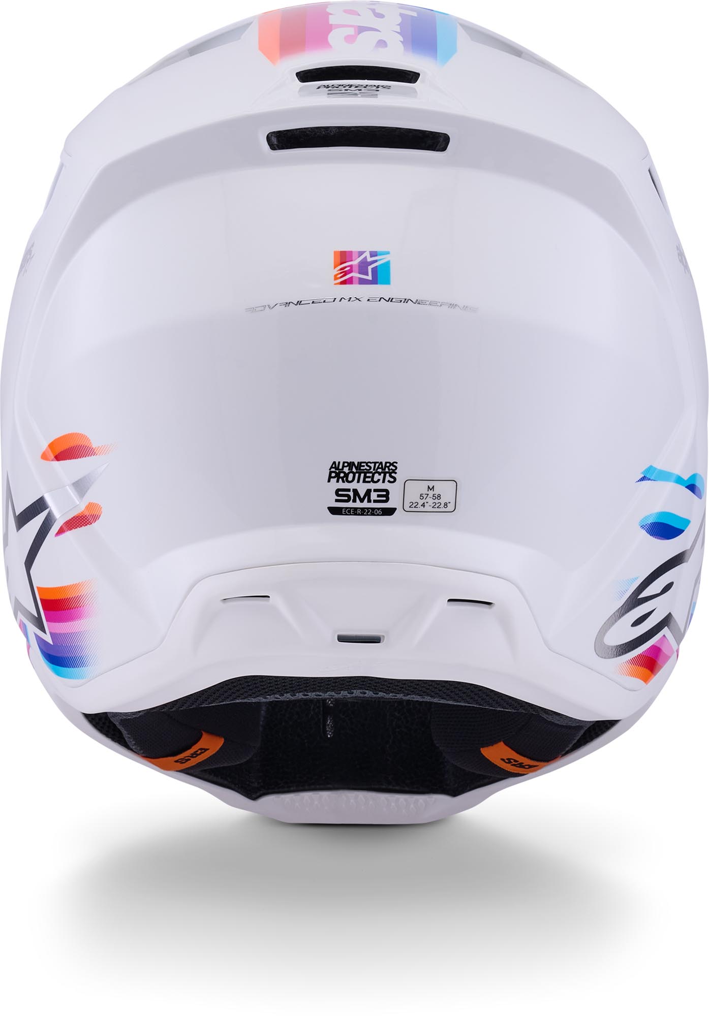 Alpinestars S-M3 Force Cască de motocross Alb/Multicolor XL (61/62) Figura 4