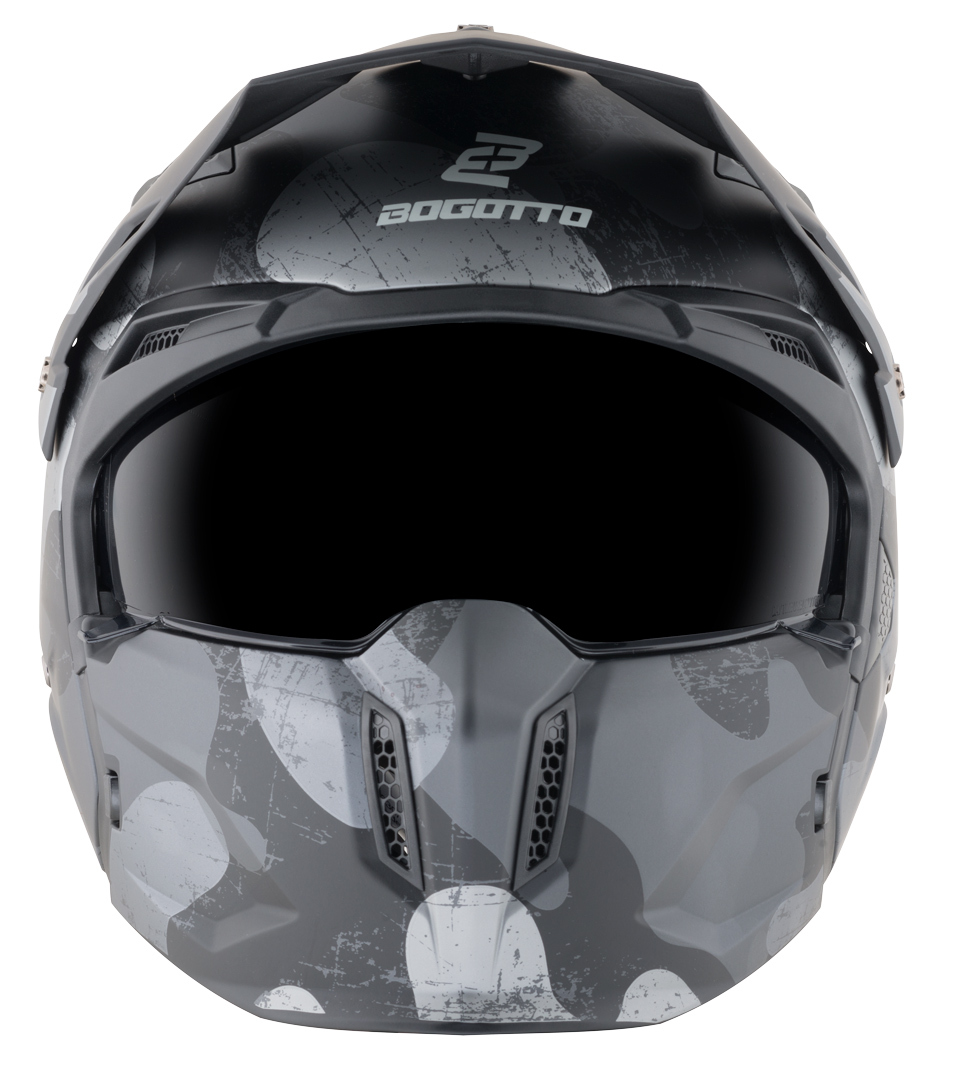Bogotto Radic Camo Cască Negru mat/gri M Figura 18