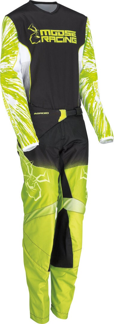 Moose Racing Agroid 2022 Jugend Motocross Hose hellgrün 22 Abbildung 2