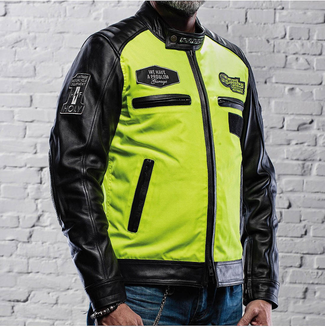 HolyFreedom Zero Vision Motorcycle Leather Jacket L Figure 6