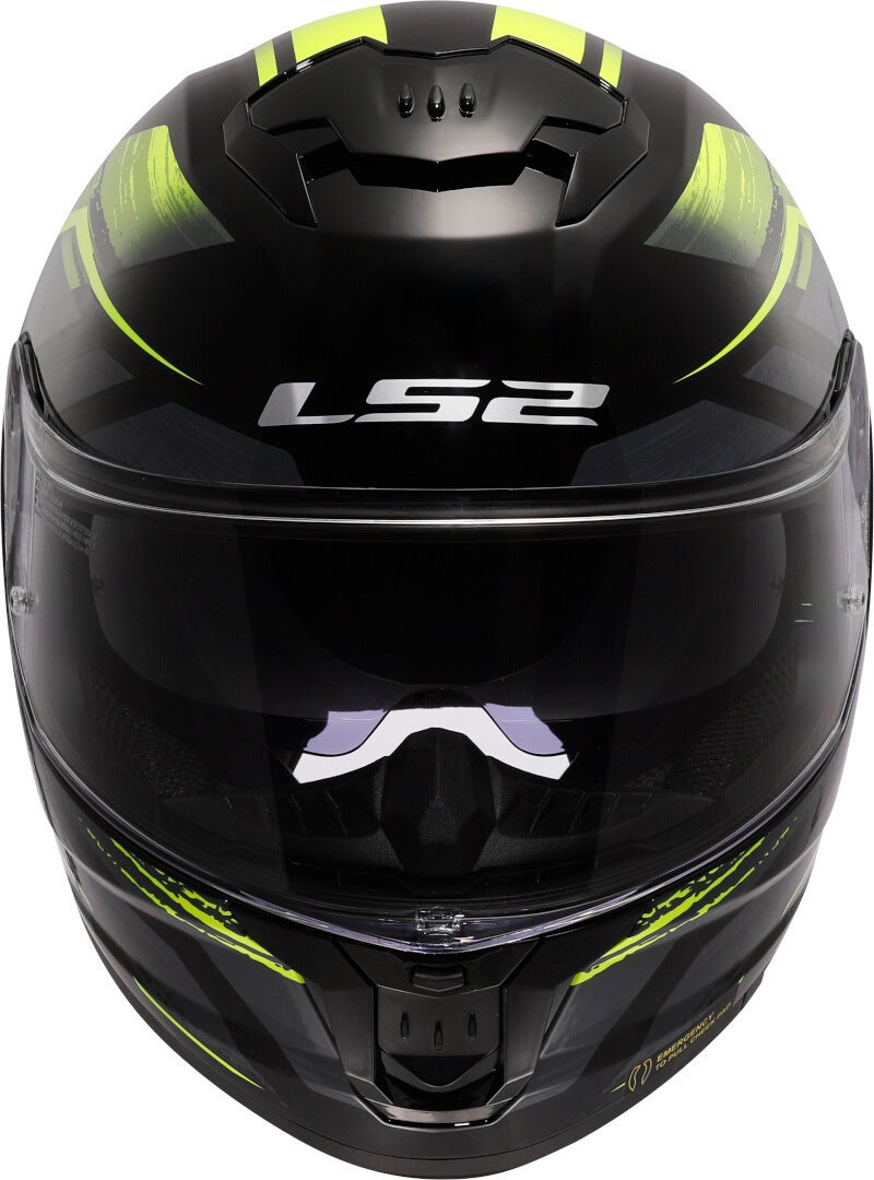 LS2 FF808 Stream II Fury Helmet black/neon-yellow M (57/58) Figure 7