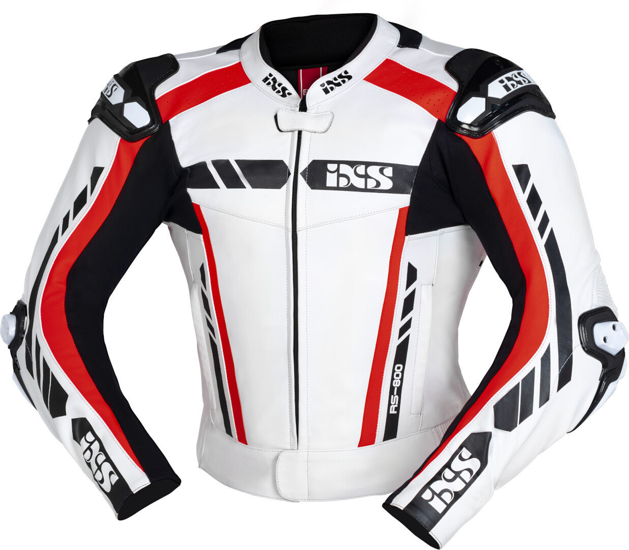 IXS Sport RS-800 1.0 Costum de piele de motocicletă în două piese Alb/Negru/Roșu 52 Figura 2
