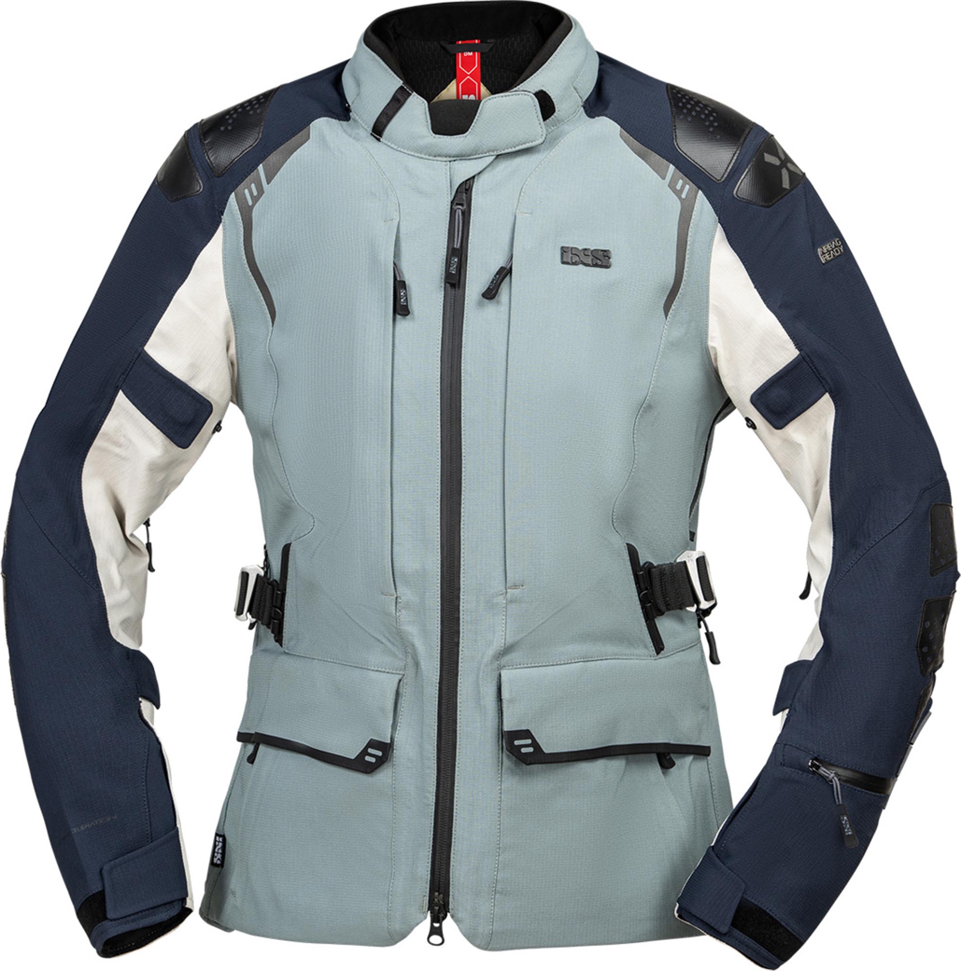 IXS Tourster STX 2.0 waterproof Ladies Motorcycle Textile Jacket dark blue/grey S Figure 1