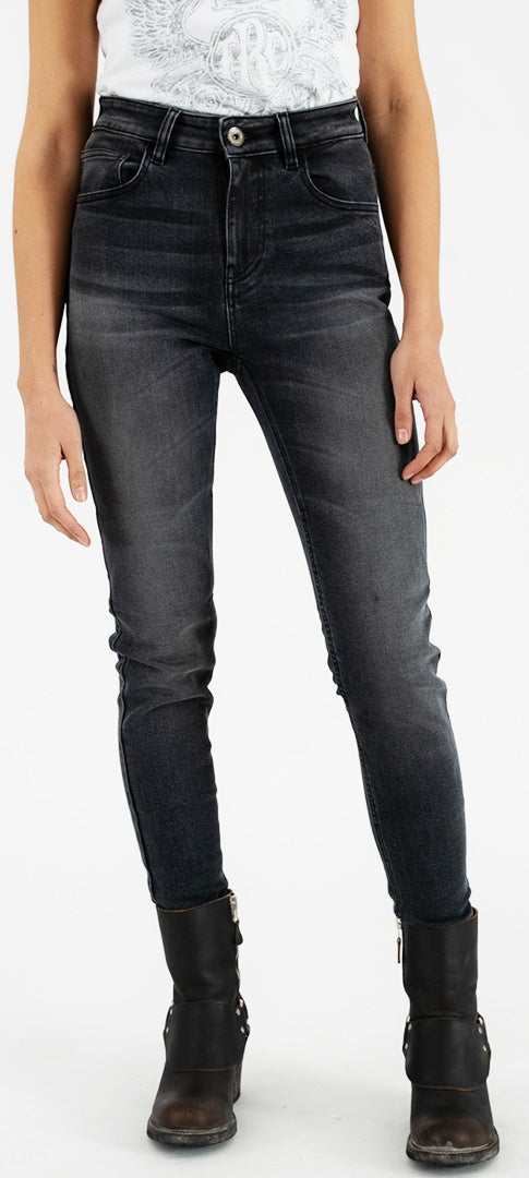 Rokker Tech High Waist Dames Motorfiets Jeans 29 Figuur 1