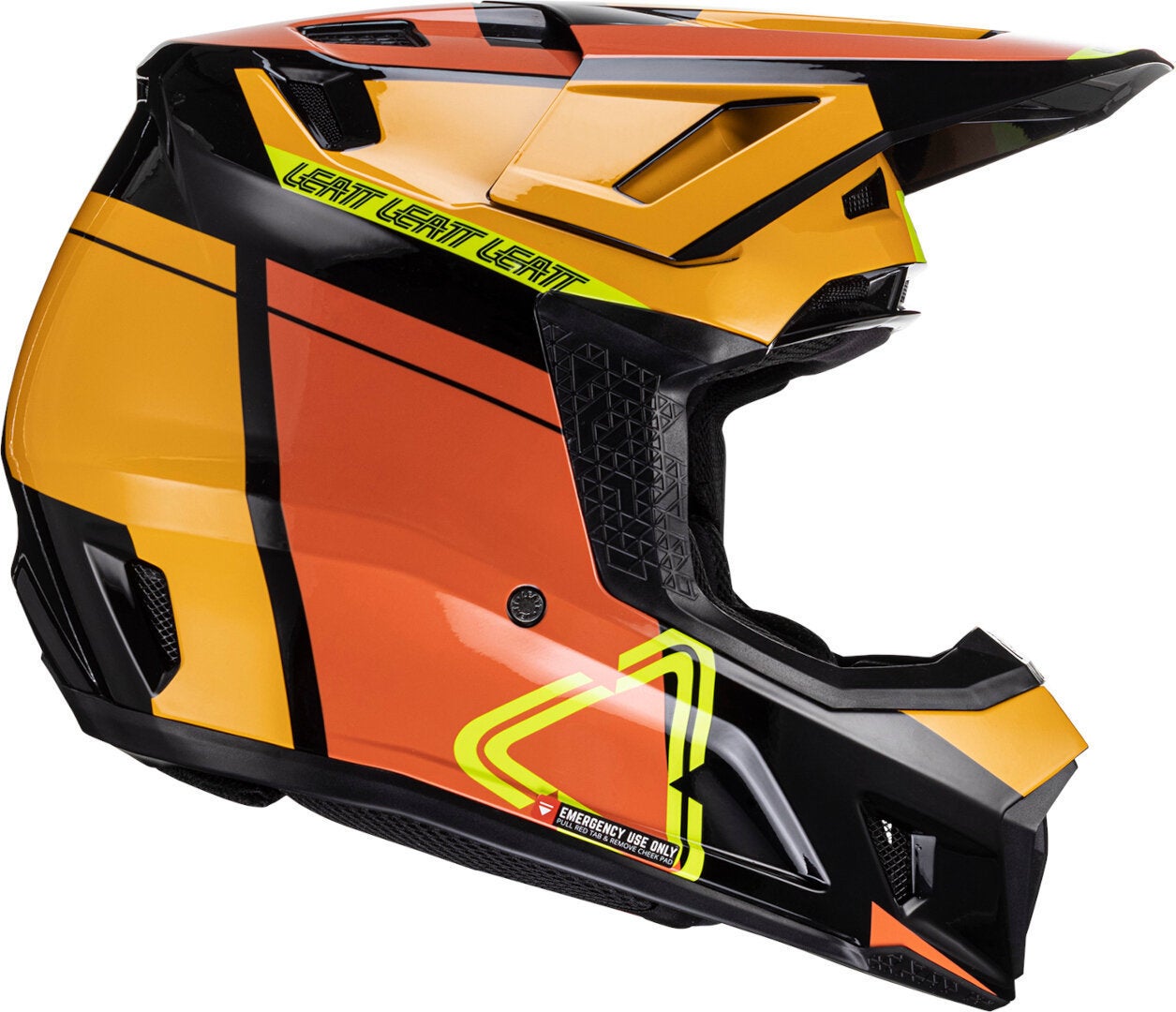 Leatt 7.5 V24 Capacete de Motocross com Óculos preto/laranja M (57/58) Figura 3