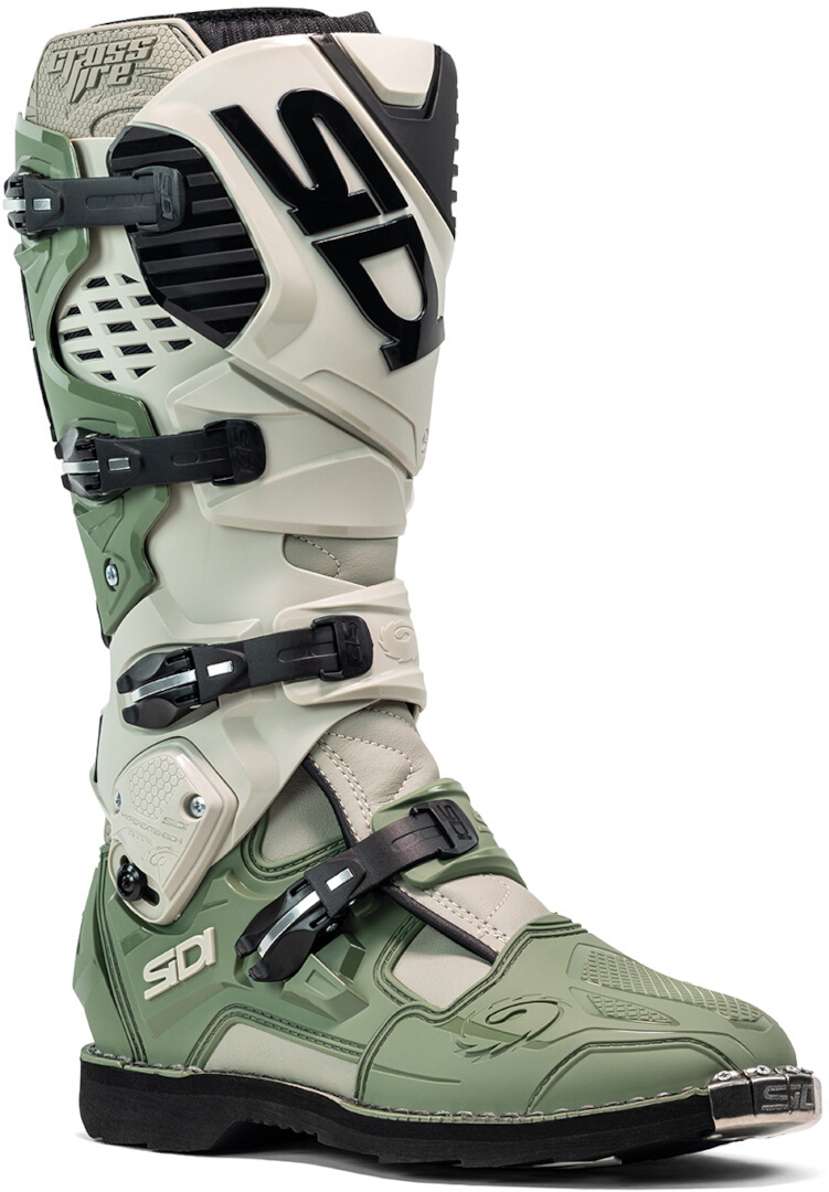 Sidi Crossfire 3 Bottes de motocross Vert/Sable 46 Figure 1