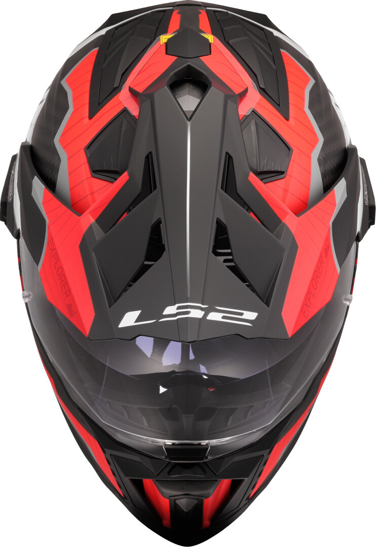 LS2 MX701 Explorer Carbon Trick Motorcross Helm wit/rood Verlies (59/60) Figuur 9