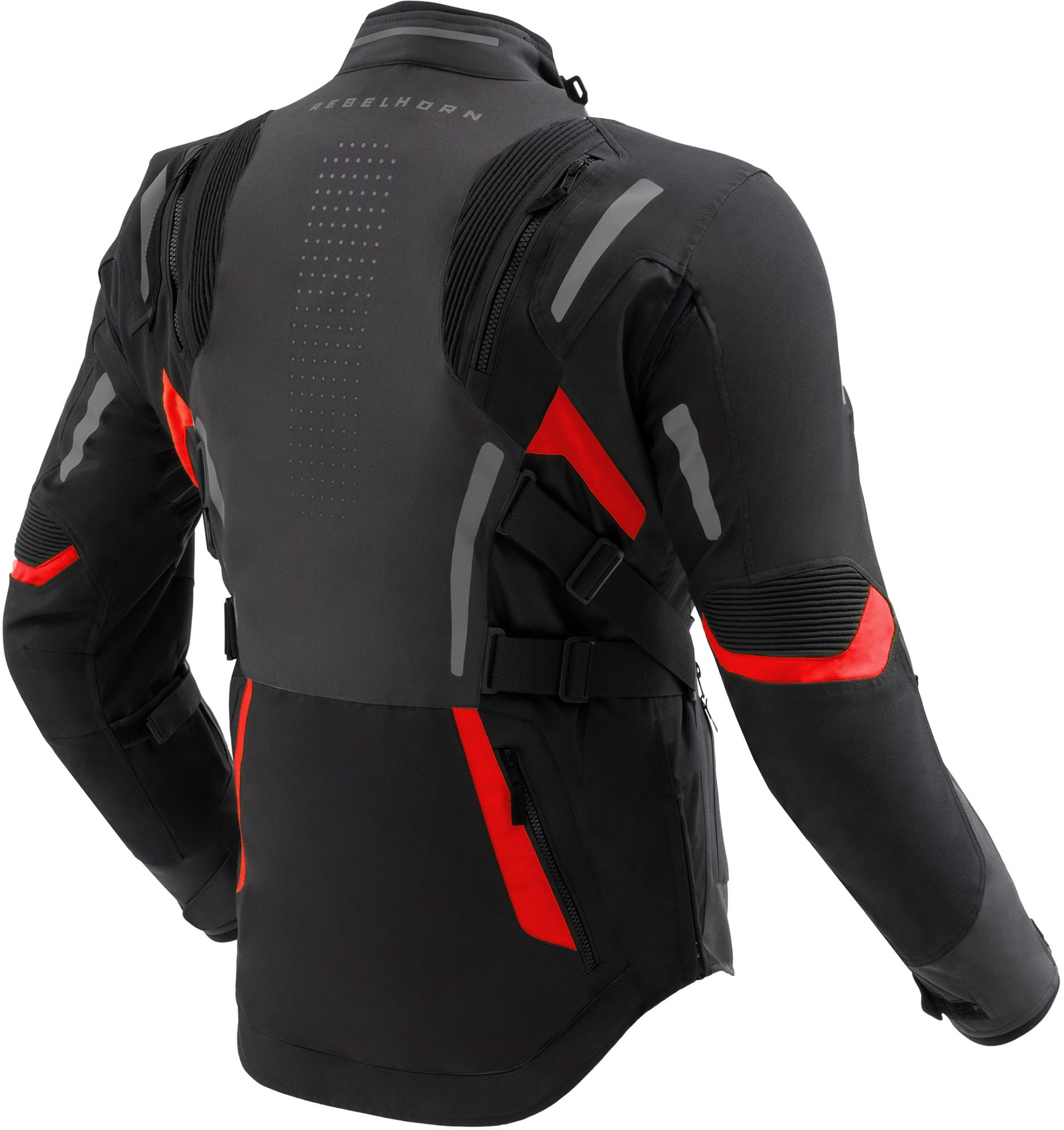 Rebelhorn Hiker 4 waterproof Motorcycle Textile Jacket black/grey/red L Figure 2