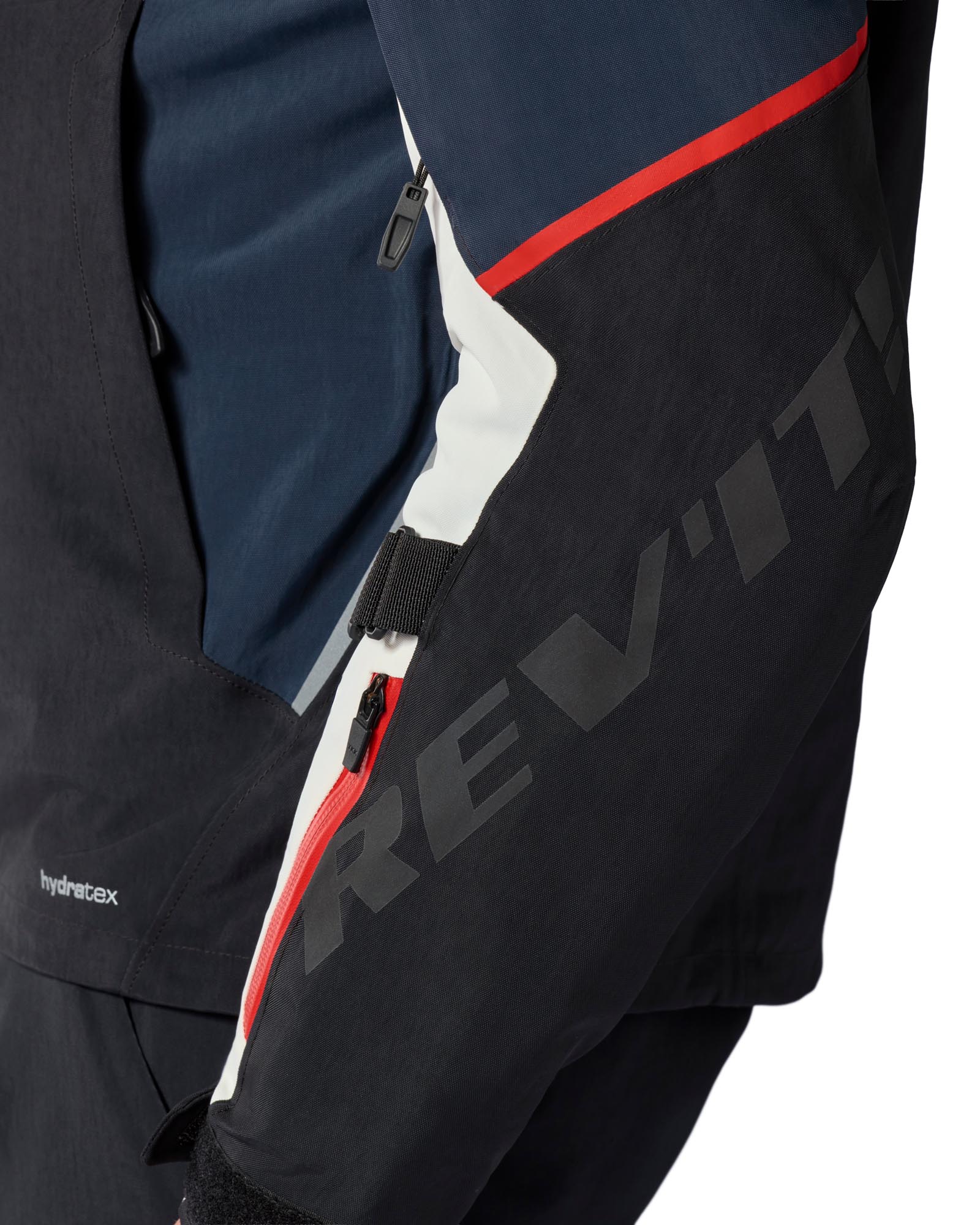 Revit Fractal H2O wasserdichte Motorrad Textiljacke blau/weiß M Abbildung 13
