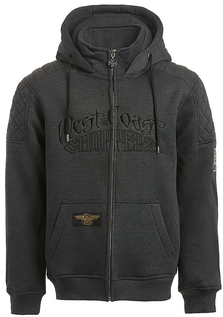 West Coast Choppers Por Vida Zip Hoodie grau M Abbildung 1