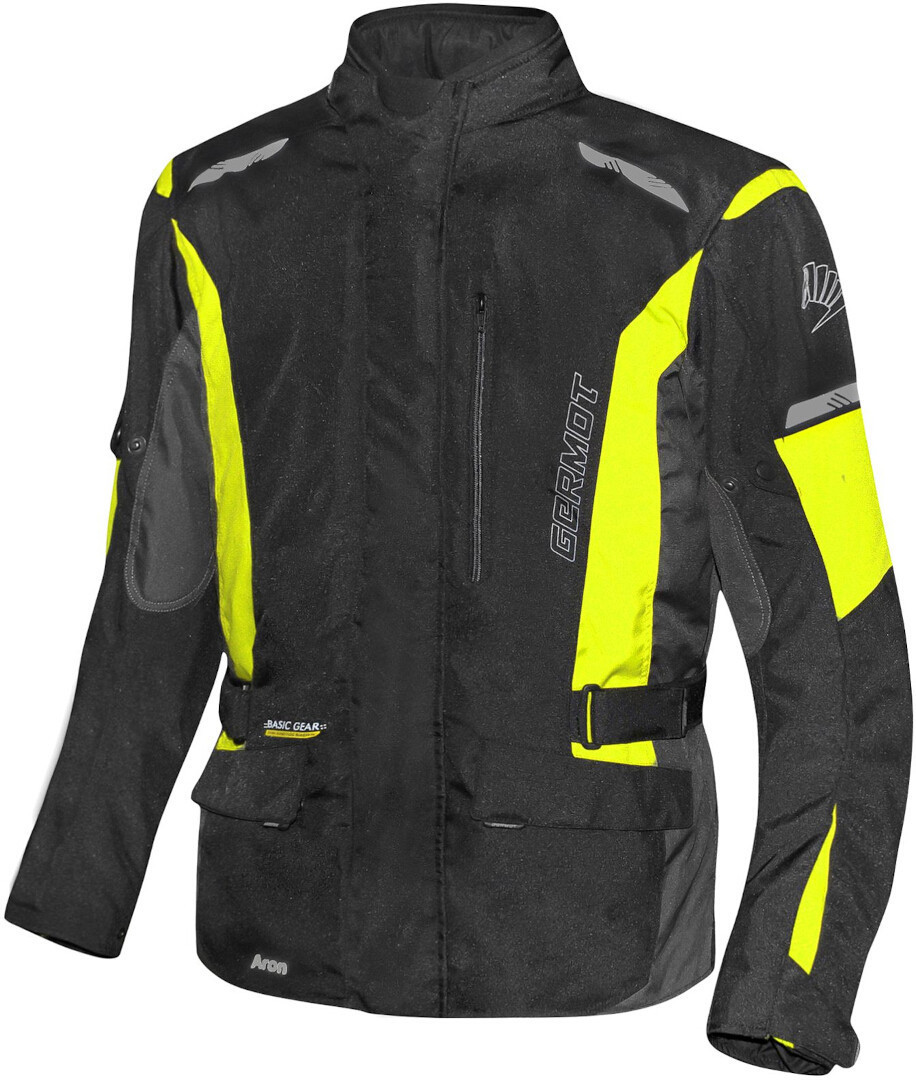 Germot Aron waterproof Motorcycle Textile Jacket black/neon L Figure 3