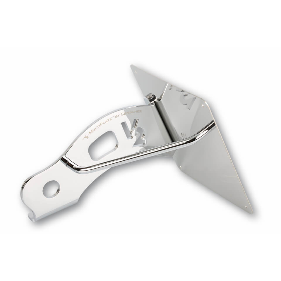 Suporte de placas genscher side, H-D Softail 08-17 Artigo principal Figura 1