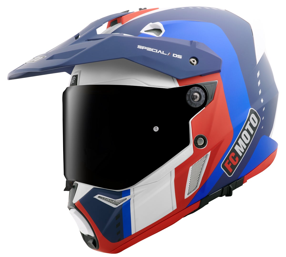 FC-Moto Merkur Pro Air Enduro Helmet blue/red/white L Figure 2