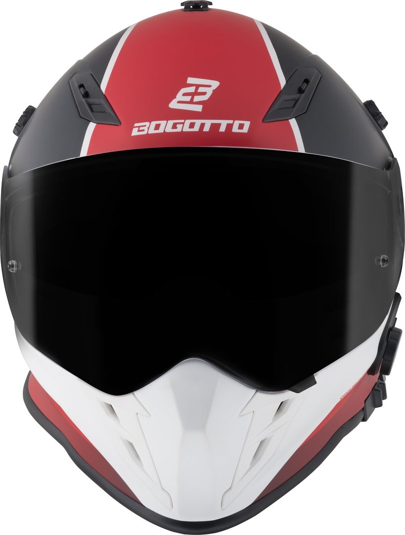 Bogotto H331 BT Tour EVO Bluetooth Enduro Helmet black matt/red/white 2XL Figure 10