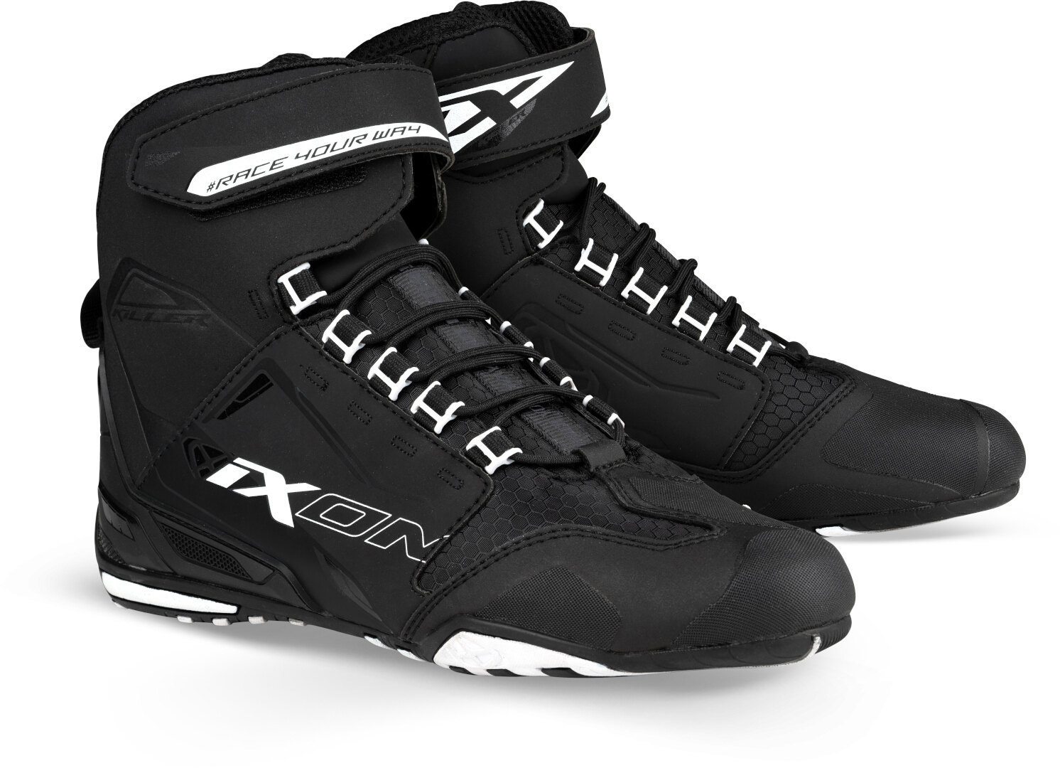 Ixon Killer Motorcycle Shoes black/white 41 Figure 2