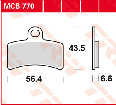 TRW Lucas Bremsbelag MCB770 Figura 1