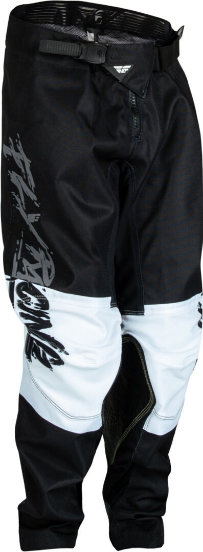 Fly Racing Men's Black/Grey/White Kinetic Khaos Youth Motocross Pants