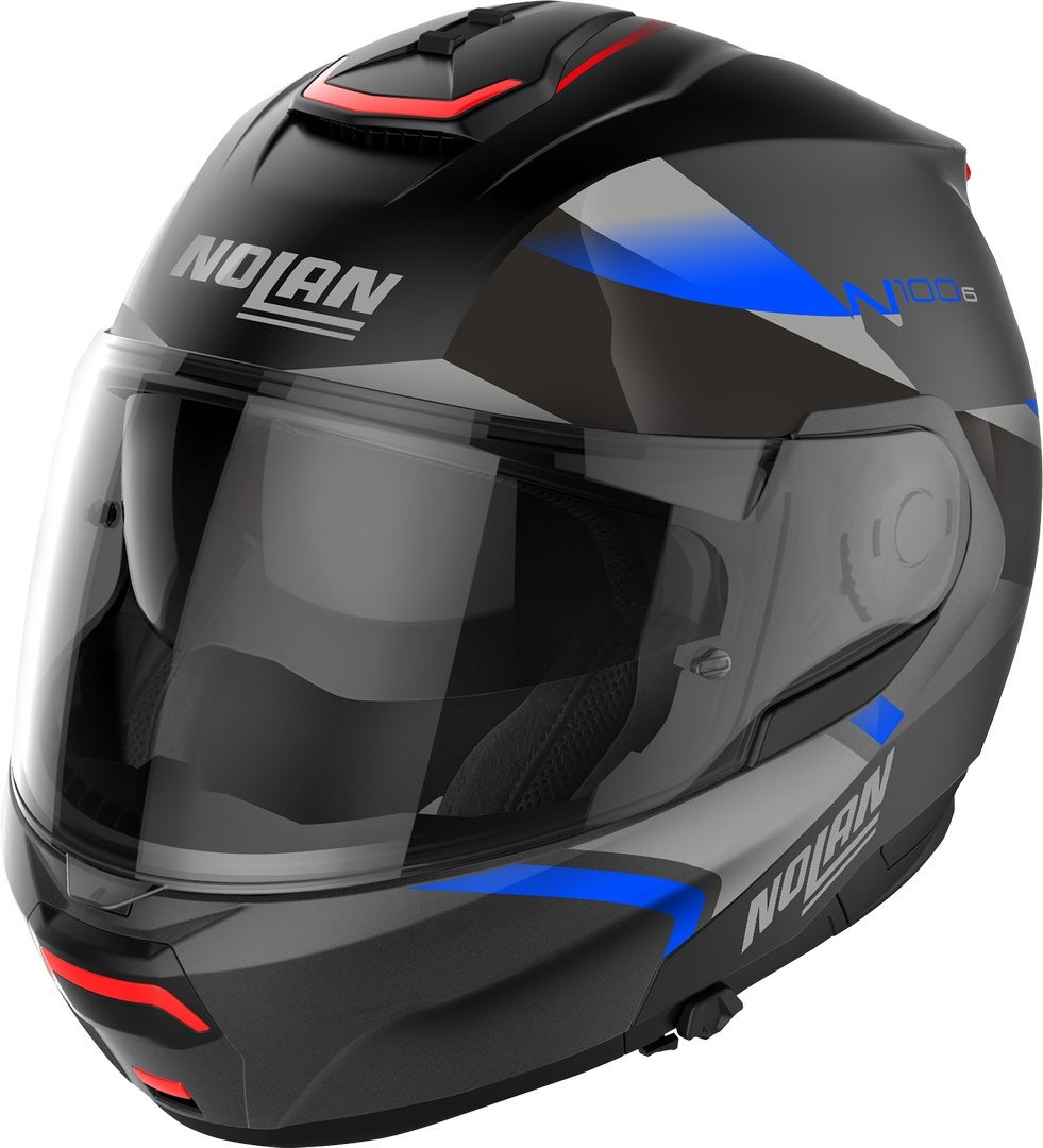 Nolan N100-6 Paloma N-Com Casco nero/grigio/blu S (56) Figura 1