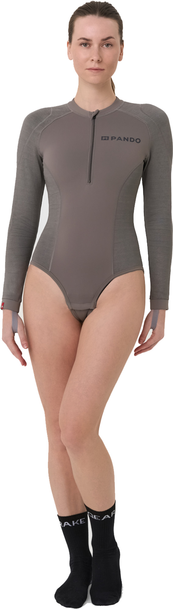 Pando Moto Shell WW AA Baselayer Дамска риза с дълъг ръкав сив XL Фигура 2