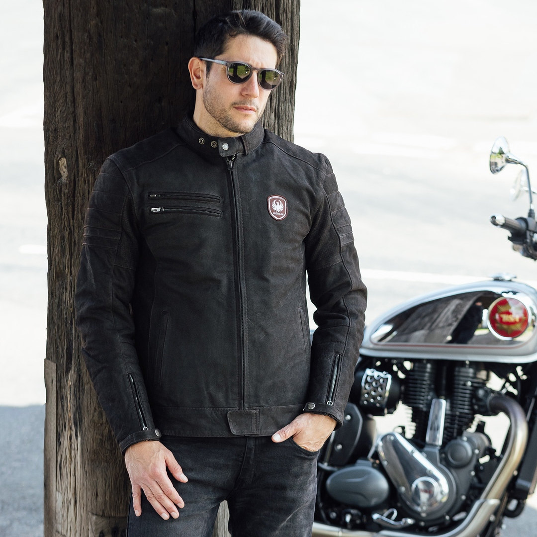 Merlin Alton II D3O Motorcycle Leather Jacket black M Figure 4