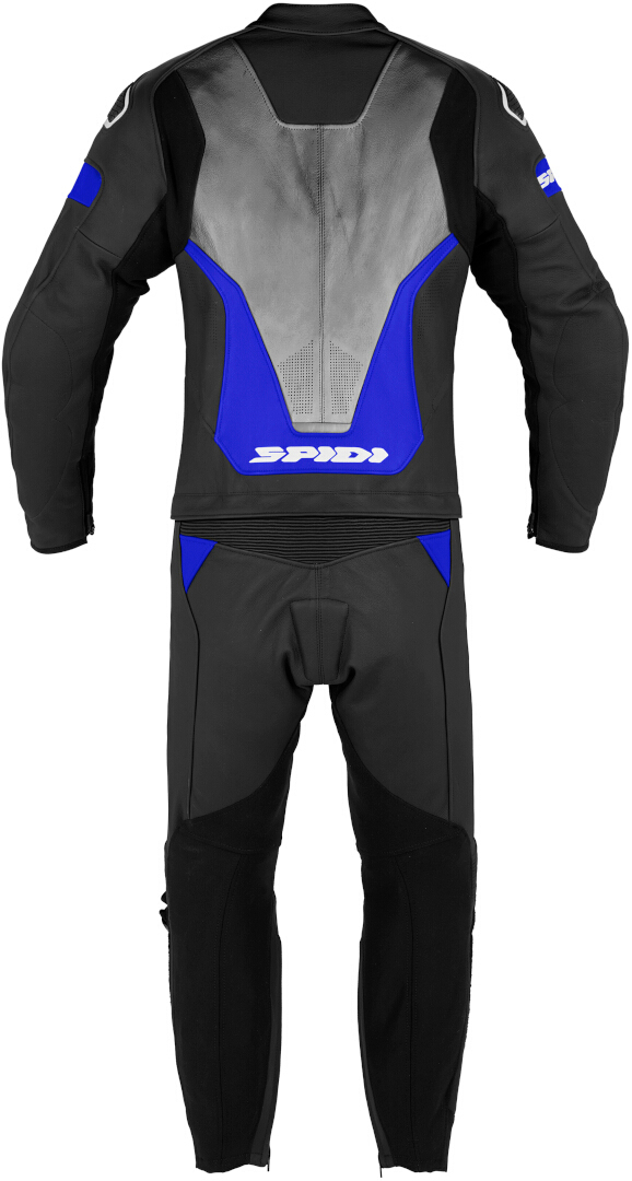 Spidi Laser Touring Two Piece Motorcycle Leather Suit black/grey/blue 54 Figure 3
