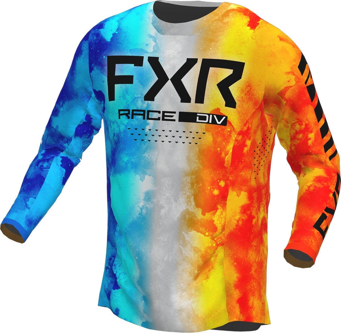 FXR Podium 2023 Motocross Jersey orange/blau S Abbildung 1