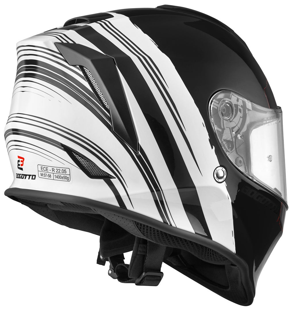 Bogotto V151 Wild-Ride Helmet black/white M Figure 2