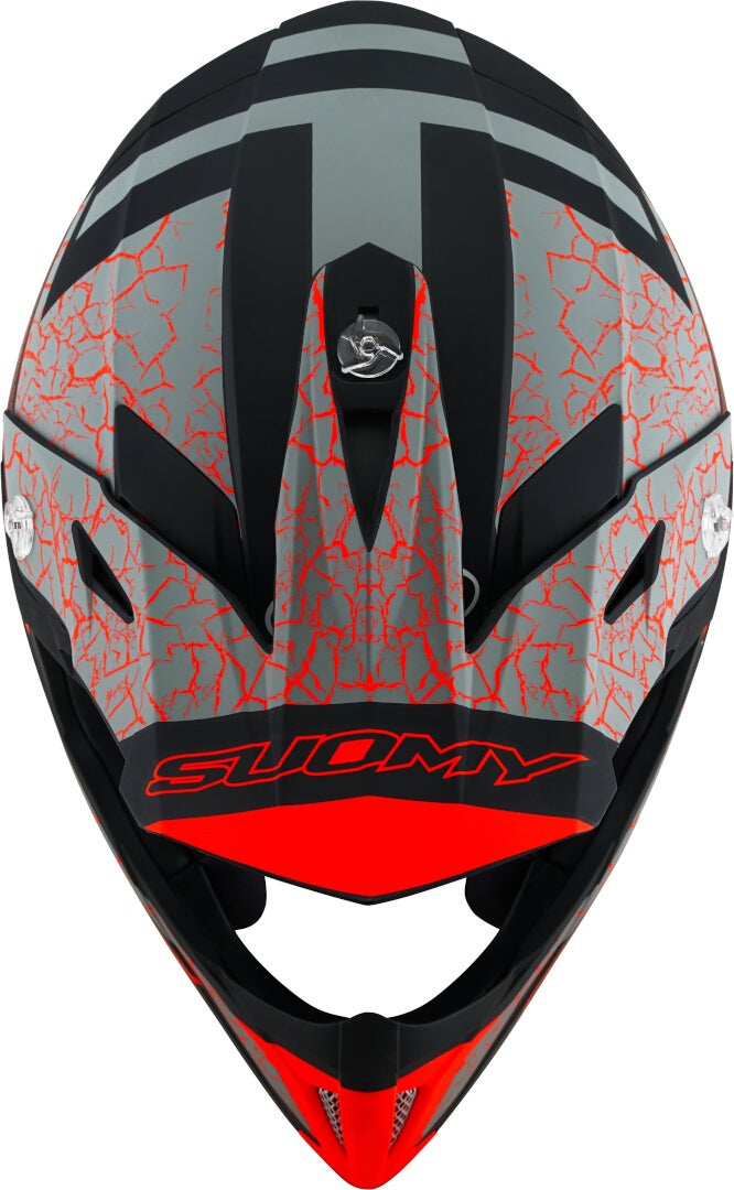 Suomy X-Wing Reel E06 Motocross Helm schwarz/grau/orange S (55/56) Abbildung 8