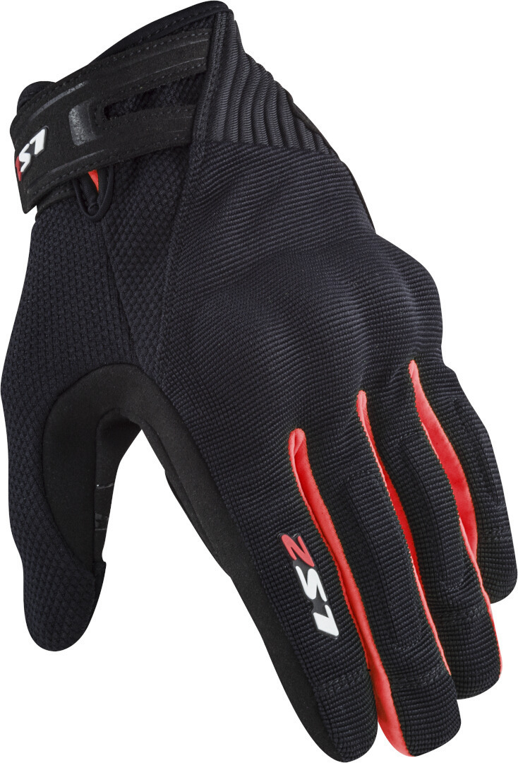 LS2 Dart II Motorrad Handschuhe schwarz/rot M Abbildung 1