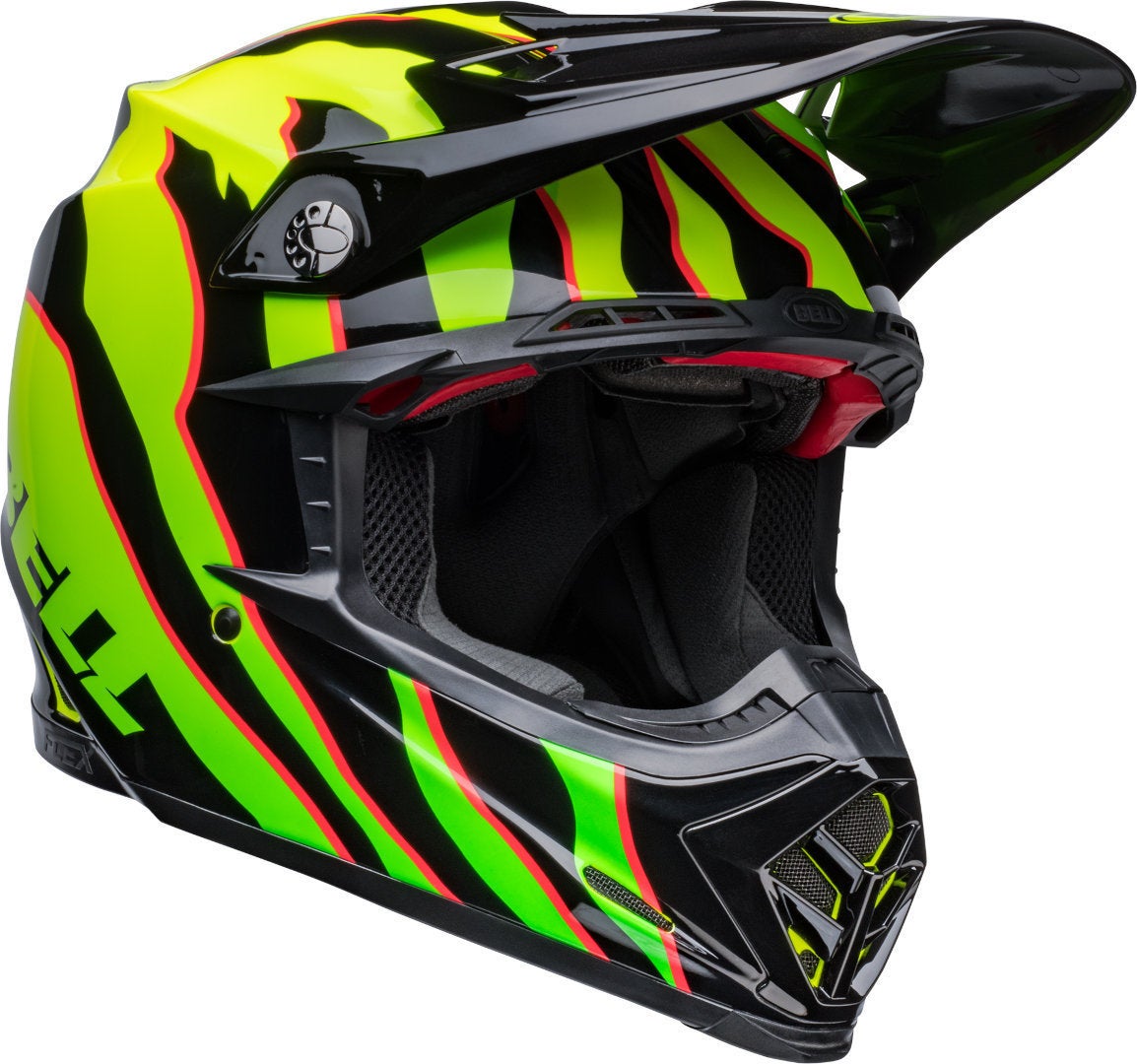 Bell Moto-9S Flex Claw Casco Motocross nero/verde M Figura 1