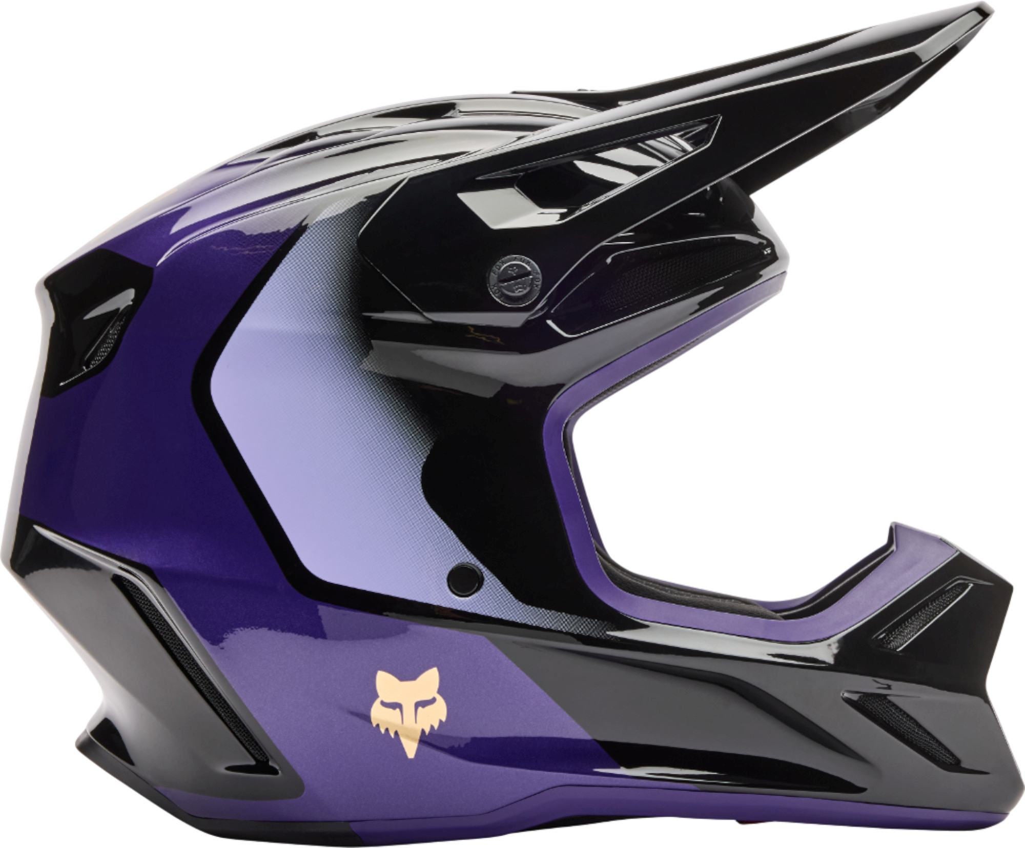 FOX V3 Drip Casco da motocross nero/viola M (57/58) Figura 2