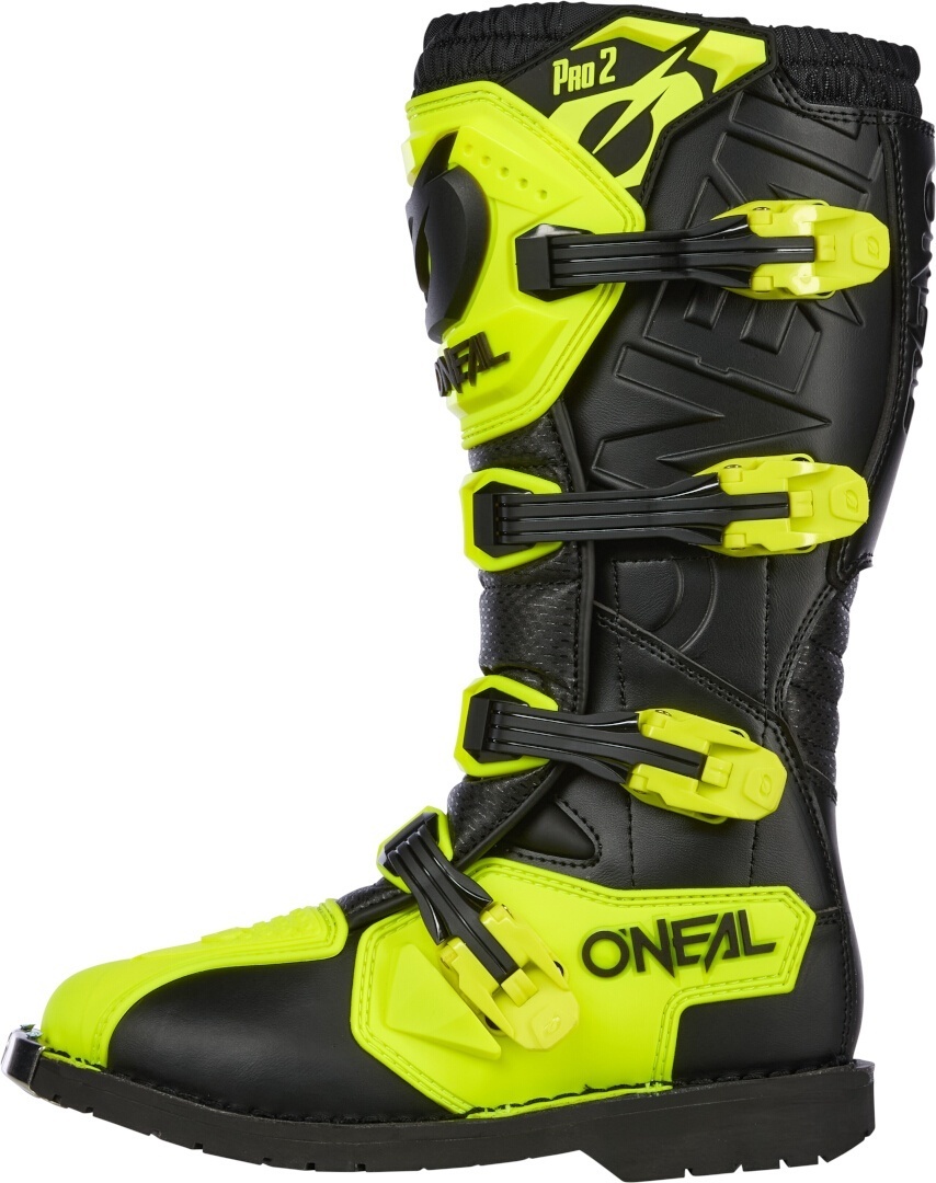 Oneal Rider Pro 2 Bottes de motocross noir/jaune néon 42 Figure 3