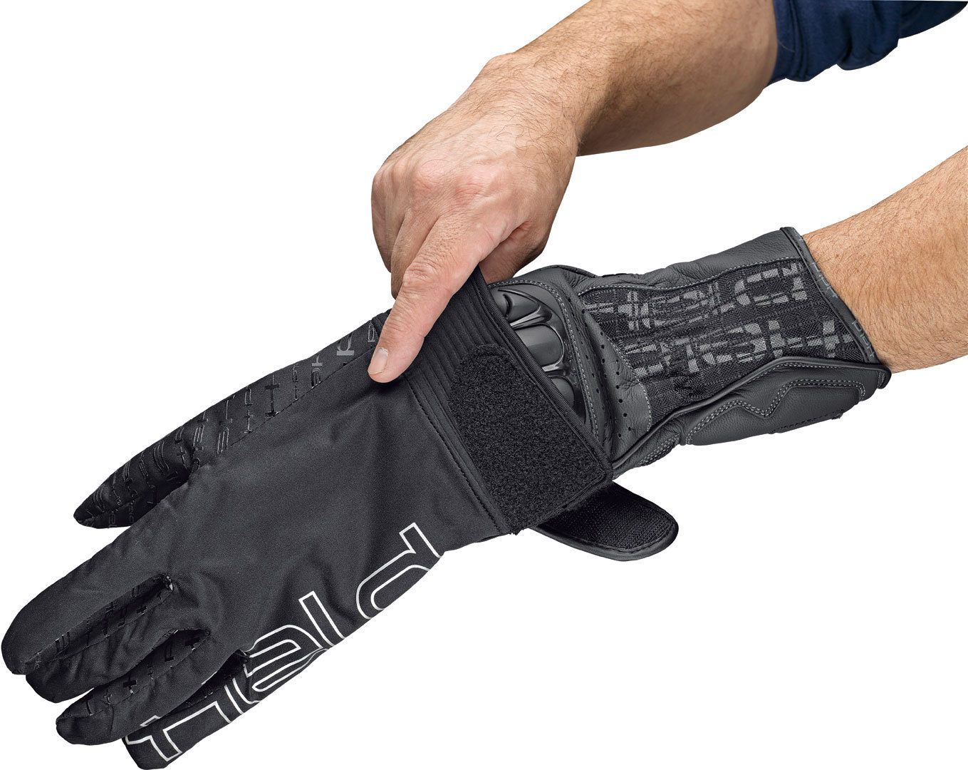 Held Rain Skin Pro Motorcykel handskar svart 7 Figur 2