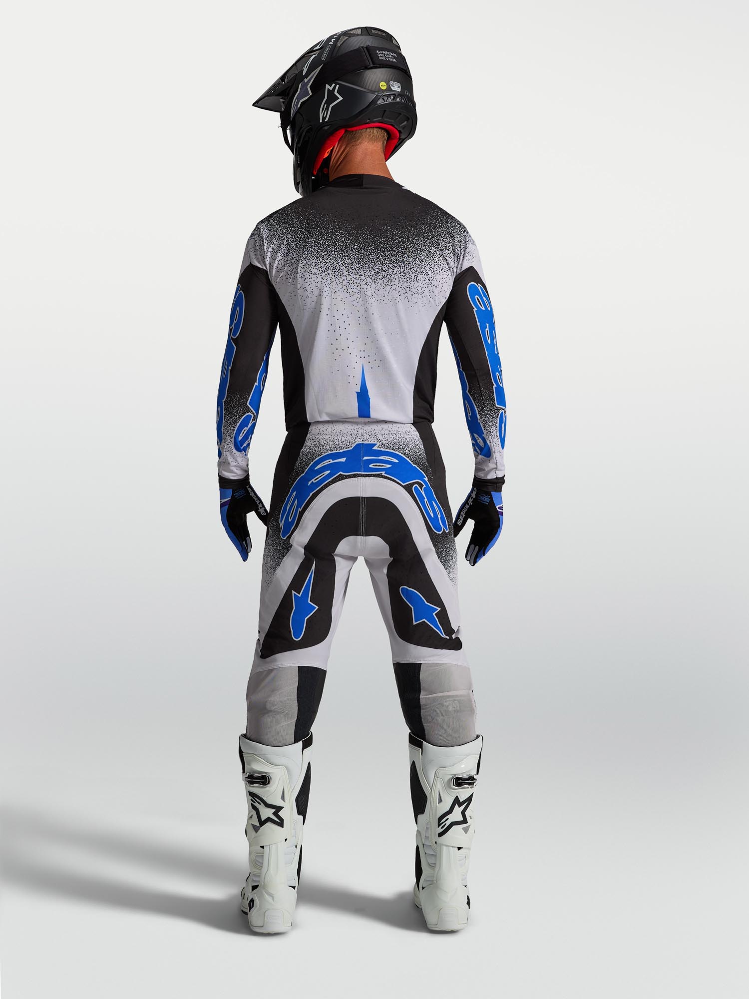 Alpinestars Supertech Hiten AFD Motocross Hose schwarz/blau/lila 30 Abbildung 7
