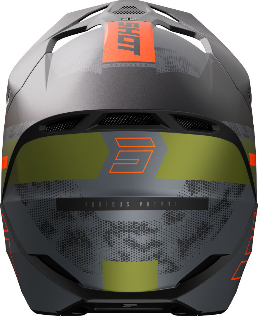 Shot Furious Patrol Cască de motocross verde/negru/portocaliu XS (53/54) Figura 2